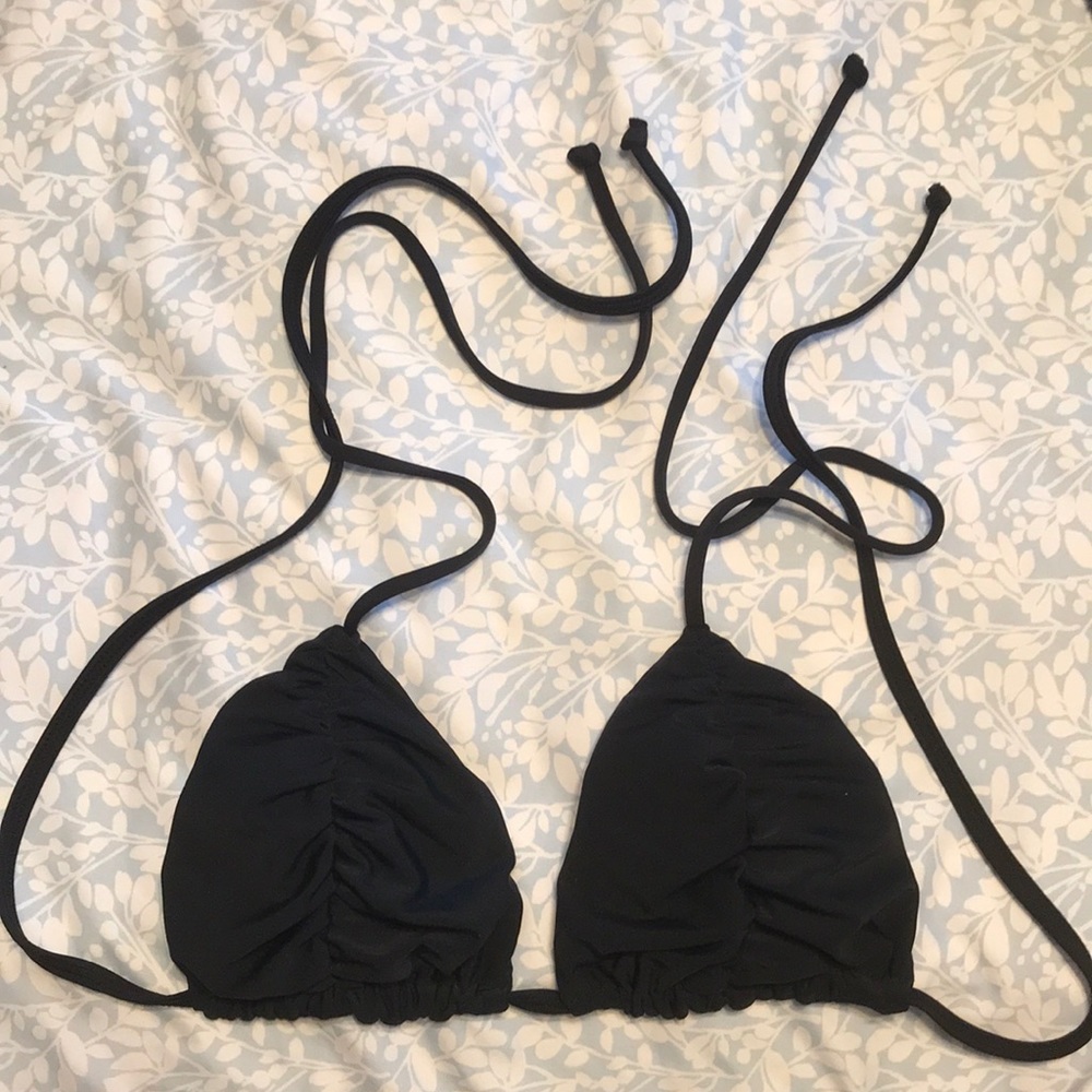 ISSADEMAR NEVER WORN BLACK ROUCHE TOP